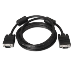 Cable SVGA Aisens A113-0073/ VGA Macho - VGA Macho/ Hasta 3W/ 10Mbps/ 6m/ Negro