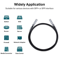 Cable Direct Attach SFP+ TP-Link TL-SM5220-3M/ 3m/ Negro