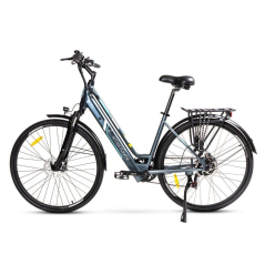 Bicicleta Eléctrica SmatGyro Ebike Sunset Titanium/ Motor 250W/ Ruedas 27.5'/ Titanium