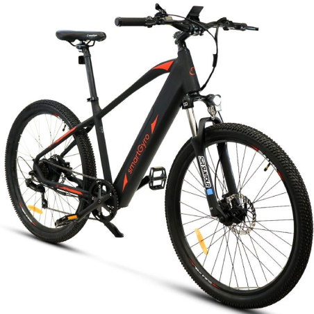 Bicicleta Eléctrica SmartGyro Ebike Senda/ Motor 250W/ Ruedas 27.5'/ Negra